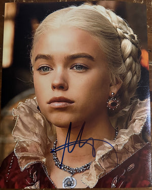Milly Alcock House of Dragons Signed Autographed Signature 8x10 Matte Photo COA