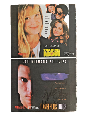 Lou Diamond Phillips Signed Autograph Signature 8.5x5.25 Movie Dangerous Touch