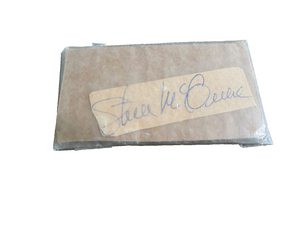 Steve McQueen Signed Autograph Signature 3x1 Vintage Cut Paper