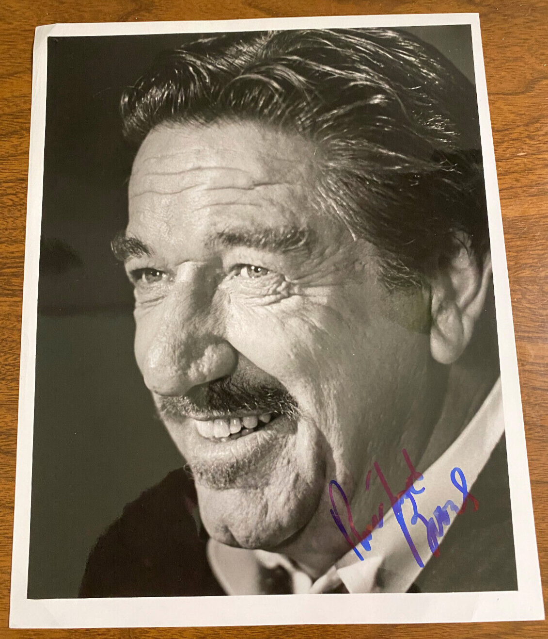 Richard Boone Signed Autograph Signature 8x10 B&W Glossy Vintage Photograph