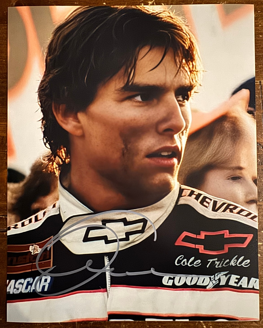 Tom Cruise signed Autographed Signature 8x10 Matte Days of Thunder PhotoCOA