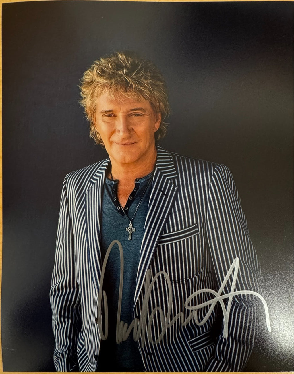 Rod Stewart Signed Autographed Signature 8x10 Matte Photograph COA
