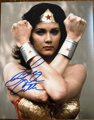 Lynda Carter Wonder Woman Signed Autographed Signature 8x10 Matte Photograph COA