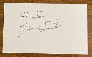 Frank Sinatra Signed Autograph Signature 3x5 index card