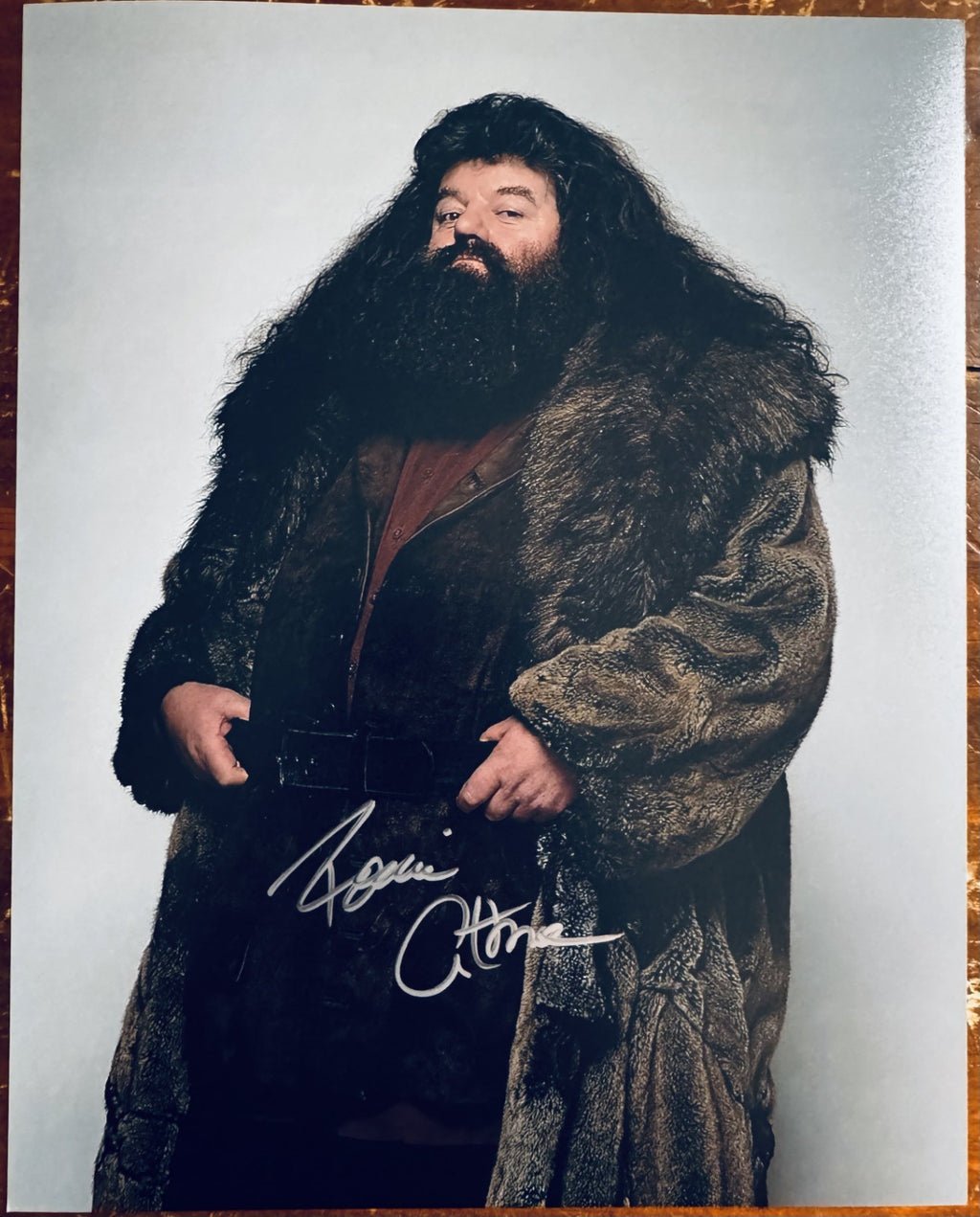 Robbie Coletrane Harry Potter Signed Autographed Signature 8x10 Matte Photo COA