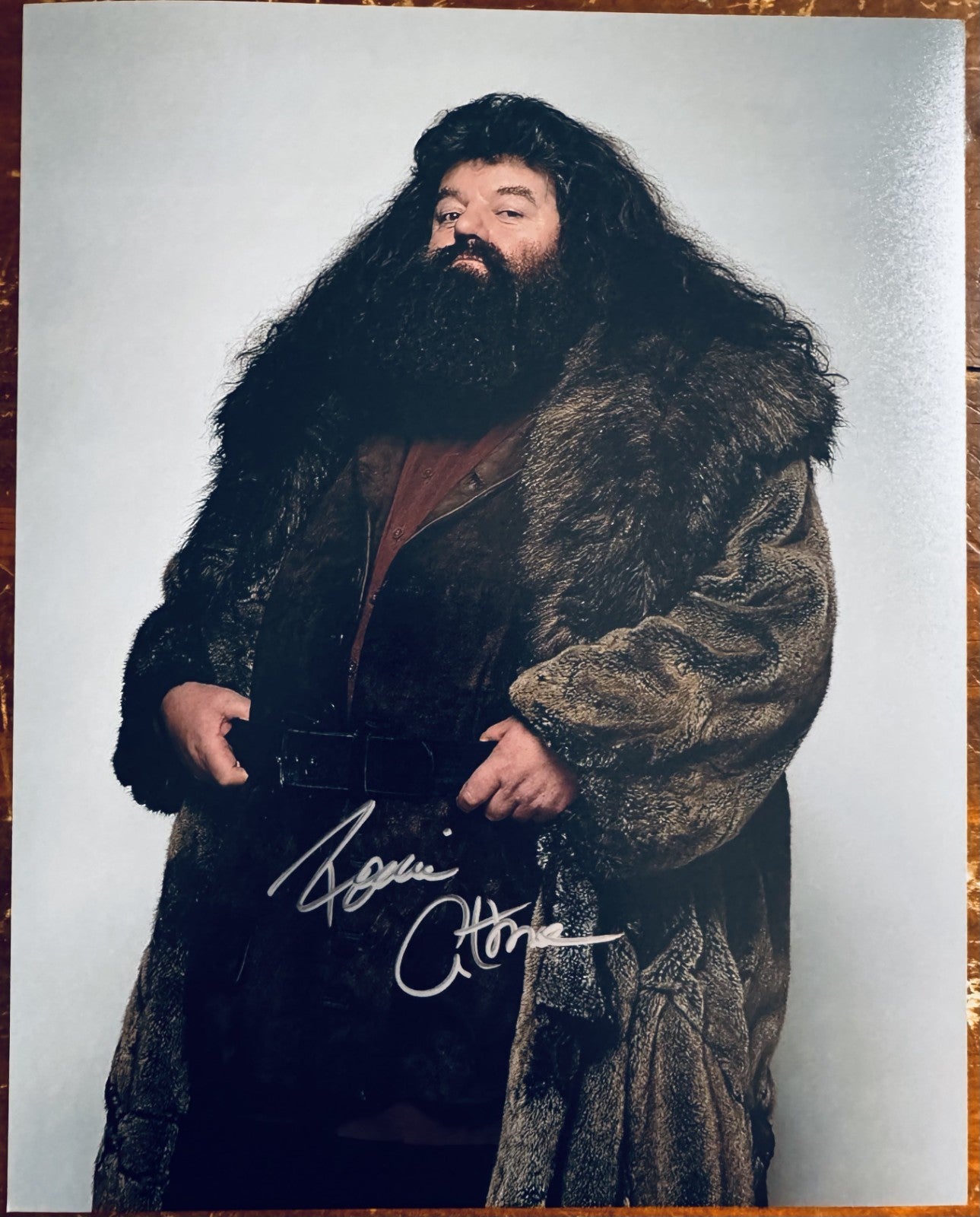 Robbie Coletrane Harry Potter Signed Autographed Signature 8x10 Matte Photo COA
