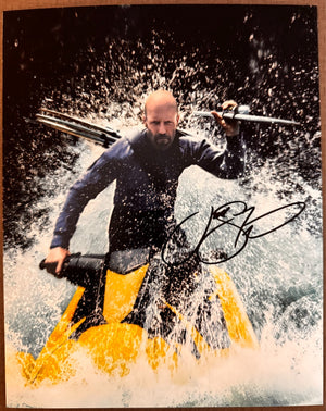 Jason Statham Meg 2 The Trench Signed Autographed 8x10 Matte Photograph COA