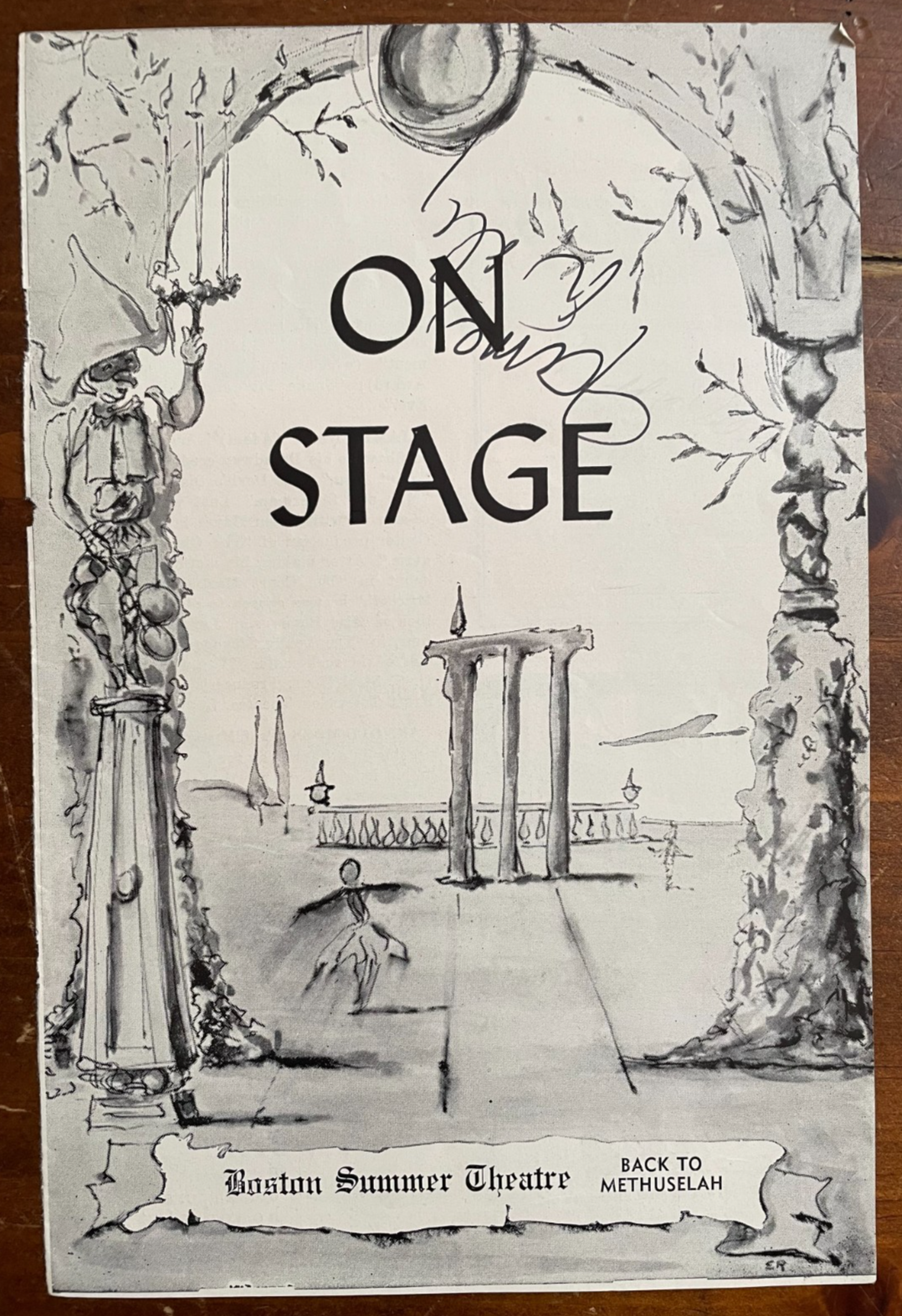 Playbill Page signed by James Daly Star Trek, Planet of the Apes, Twilight Zone