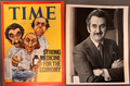 Jean-Luc P?in Signed TIME Magazine Cover + Signed 8x10 Canadian Cabinet Duo