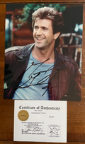 Mel Gibson SIGNED 8x10 Color Glossy Photograph with COA