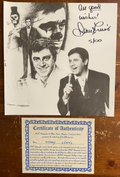 Jerry Lewis Signed Autograph Signature 8x8 B&W Glossy Photograph with COA