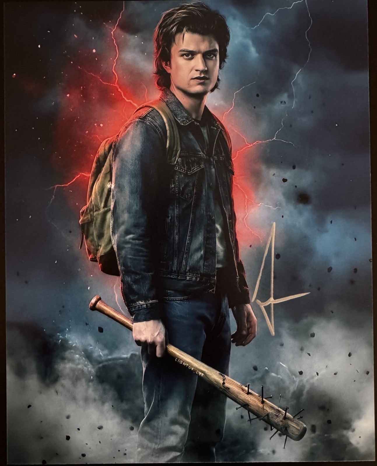 Joe Keery Steve Harrington Stranger Things Signed Autograph 8x10 Matte Photo COA