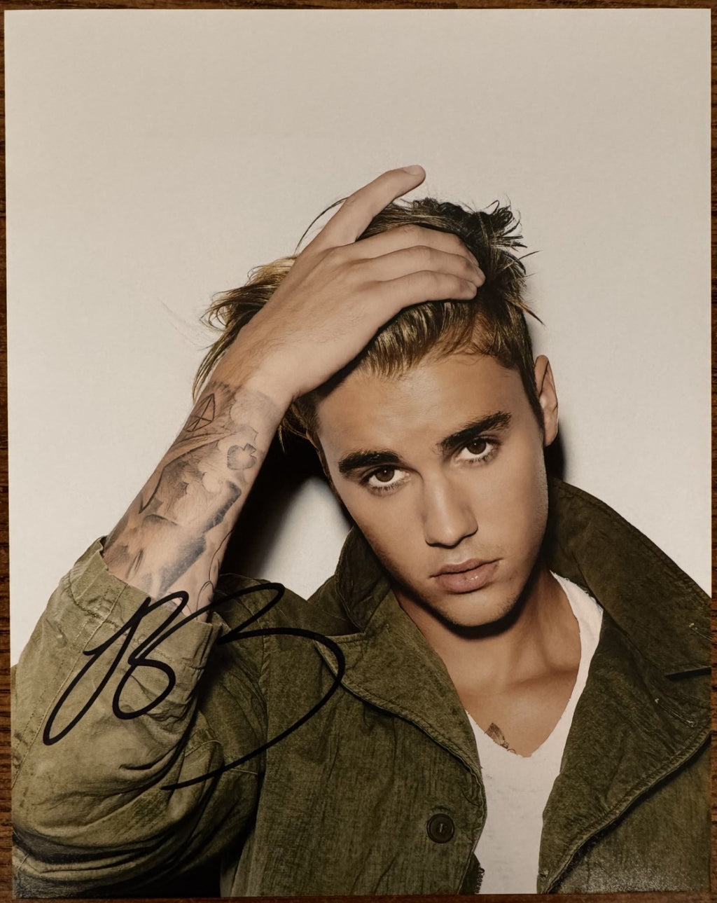 Justin Bieber Signed Autographed Signature 8x10 Matte Photograph COA