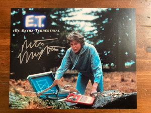 Robert MacNaughton Signed Autograph Signature 8x10 Color Glossy E.T. Photograph