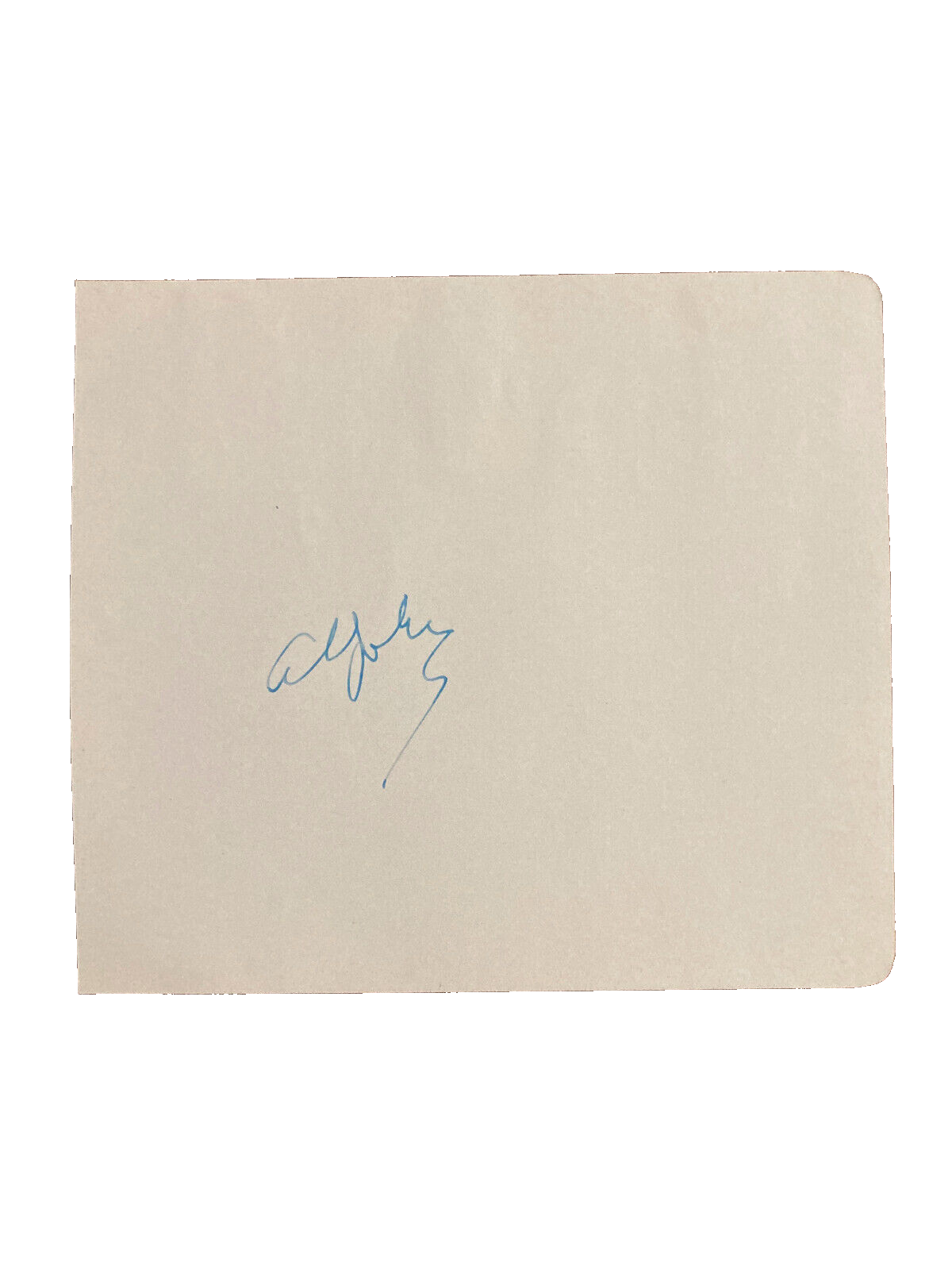 Al Jolson Signed Autograph Signature 5x4.5 Vintage Cut Paper Jazz Singer