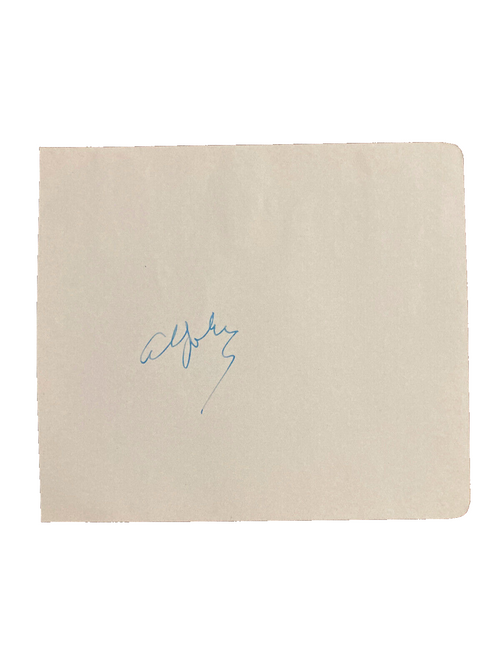 Al Jolson Signed Autograph Signature 5x4.5 Vintage Cut Paper Jazz Singer