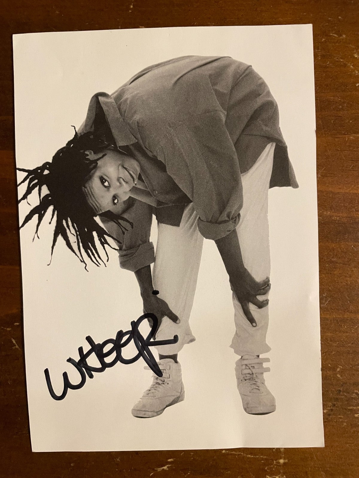 Whoopi Goldberg Signed Autograph Signature 4.75x6.75 Cut Magazine Photograph