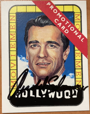 Arnold Schwarzenegger Signed Autograph Signature Hollywood Trading Card Promo