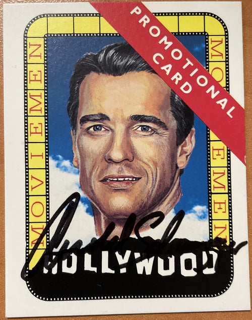 Arnold Schwarzenegger Signed Autograph Signature Hollywood Trading Card Promo