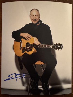 Pete Townshend Signed Autographed Signature 8x10 The Who COA