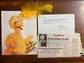 Big Bird Signed Autograph 8x10 Color Photograph + Signed Letter Caroll Spinney