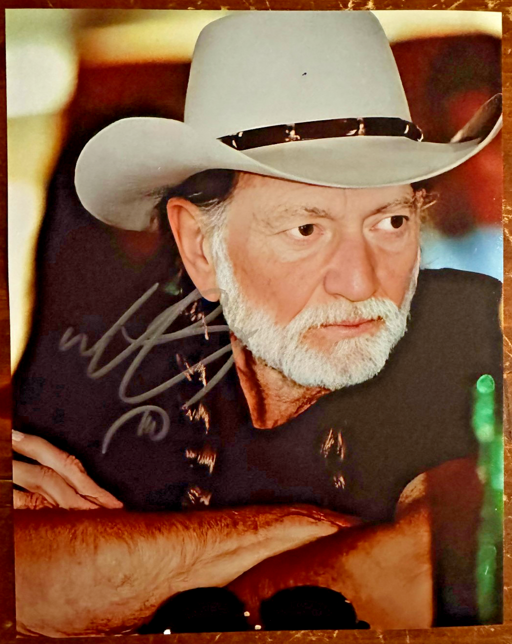 Willie Nelson signed Autographed Signature 8x10 Matte Photograph COA