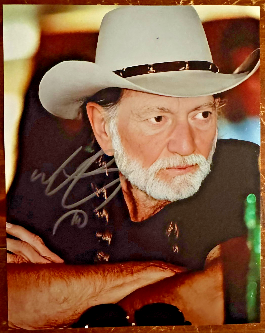 Willie Nelson signed Autographed Signature 8x10 Matte Photograph COA