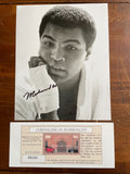 Mohammad Ali SIGNED 8x10 B&W Glossy Photograph w/ # COA