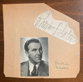 Preston Foster Signed Autograph Signature 3x1 cut affixed signature Vint Paper