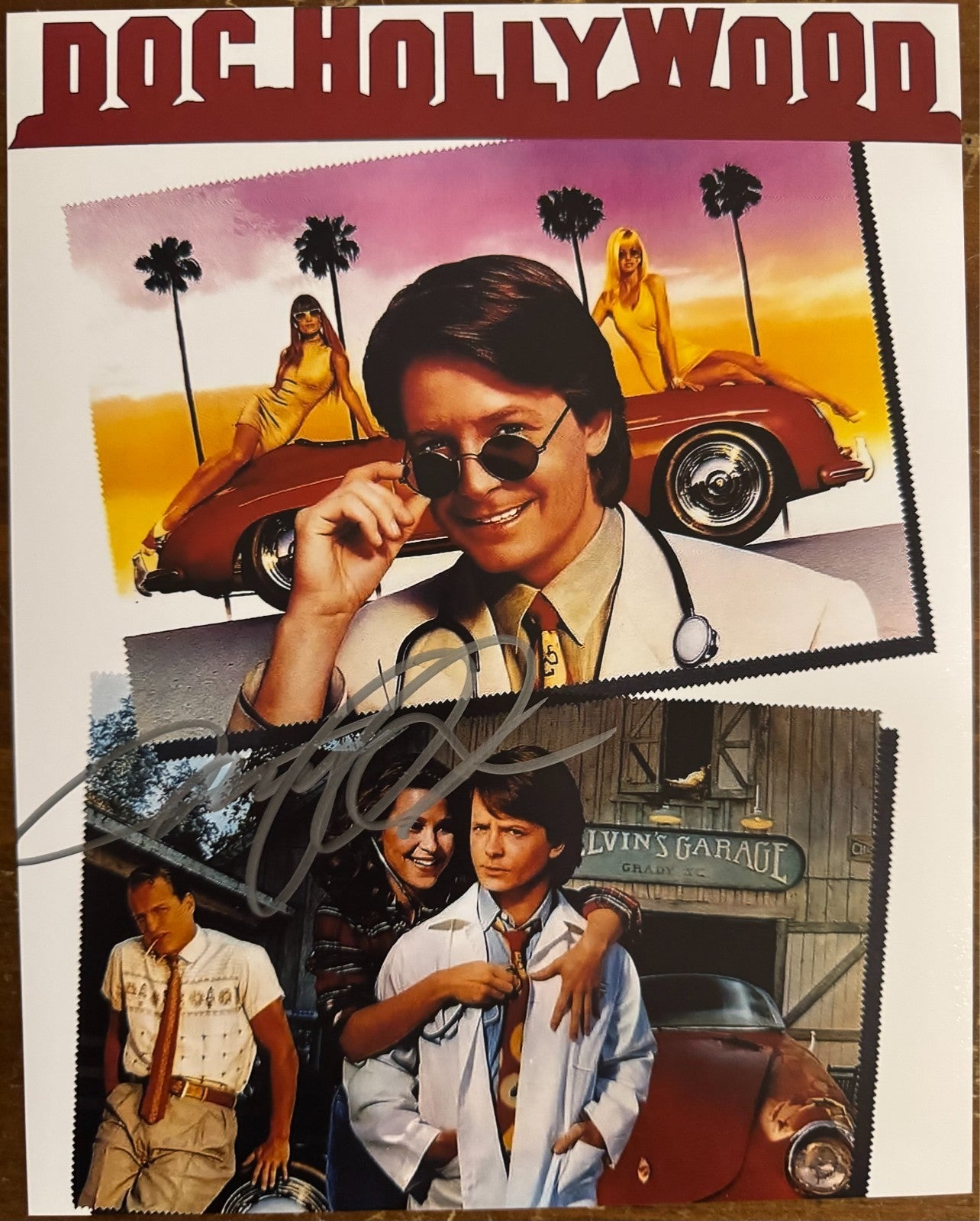 Michael J Fox Signed Autographed Signature 8x10 Matte Doc Hollywood COA