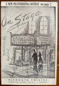 Playbill Page Second Threshold signed by Clive Brook, Hugh Reilly, Margaret + 4