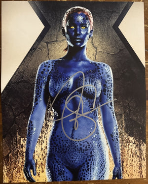 Jennifer Lawrence X-Men Signed Autograph Signature 8x10 Matte Photograph COA
