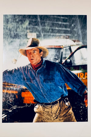 Sam Neill Hand-Signed 8x10 Matte Photo – Jurassic Park Dr. Alan Grant Authentic Autograph