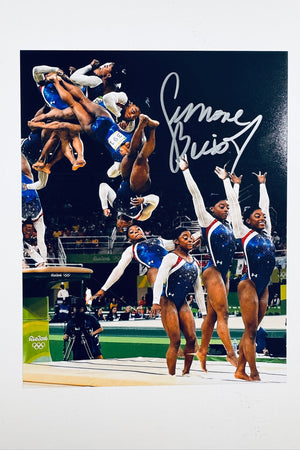 Simone Biles Hand-Signed 8x10 Matte Photo – Greatest Gymnast GOAT Authentic Autograph COA